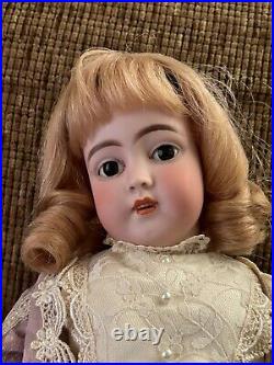 18.5 Antique German Bisque Doll Dep C Model Simon & Halbig Dressed As Bebe Bru