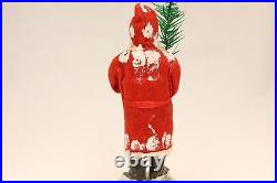 1920's Antique German Saint Nickolas with Chime Christmas Candy Container 9