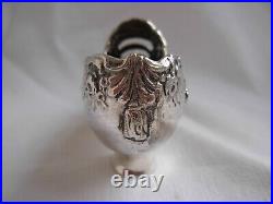 ANTIQUE ENGLISH OR GERMAN SOLID SILVER SHOE, LATE 19th OR EARLY 20th CENTURY