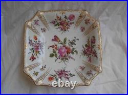 ANTIQUE GERMAN HAND PAINTED PORCELAIN DISH, LATE 19th OR EARLY 20th CENTURY