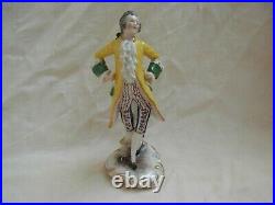 ANTIQUE GERMAN PORCELAIN FIGURE, BLUE MARK, LATE 19th OR EARLY 20th CENTURY
