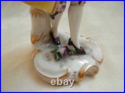 ANTIQUE GERMAN PORCELAIN FIGURE, BLUE MARK, LATE 19th OR EARLY 20th CENTURY