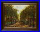 Antique_20_Oil_Painting_Canvas_German_Landscape_Forest_Trees_Alley_Houses_Sig_01_jsnm