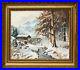 Antique_24_Oil_Painting_On_Wood_German_Winter_Landscape_Forest_Stream_Trees_Sig_01_bj
