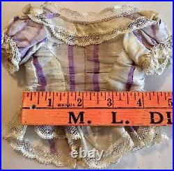 Antique 2Pc Handstitched Outfit For French Or German Bisque Or Early Doll Lot 6
