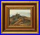 Antique_8_Oil_Painting_On_Canvas_On_Wood_German_Castle_On_A_Hill_Landscape_Gift_01_dpce