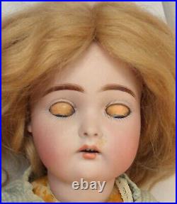 Antique Cassel German 18 Bisque Doll Ball Jointed Blue Eyes Marked C P2991