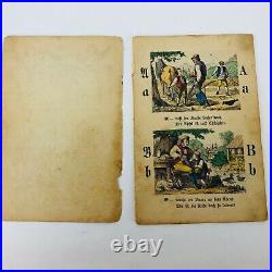 Antique EARLY German Picture Book Cherubs AMAZING ILLUSTRATIONS & COLOR SEE PICS