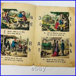 Antique EARLY German Picture Book Cherubs AMAZING ILLUSTRATIONS & COLOR SEE PICS