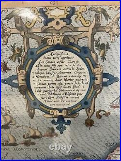 Antique Ed. Of The Holy Land Theatrum Orbis Terrarum 1573 By Abraham Ortelius