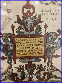 Antique Ed. Of The Holy Land Theatrum Orbis Terrarum 1573 By Abraham Ortelius