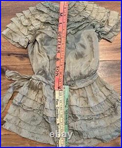 Antique Finest Dress For Antique French Or German Bisque Or Early Doll Lot 106