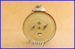 Antique German Alarm Desk Clock Hamburg American HAC HAU Rare 1900's Early 20th