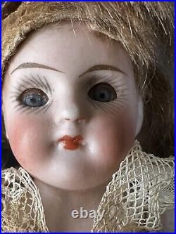 Antique German Bisque Kestner Mignonette 4 1/2 Doll Mold 257 Closed Mouth