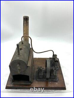 Antique German Ernst OR DC Doll Cie Plank Steam Engine Early Model 1910 Toy