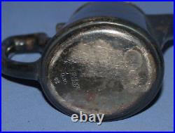 Antique German Gebruder Hepp Exclusiv silver plated lidded creamer jug