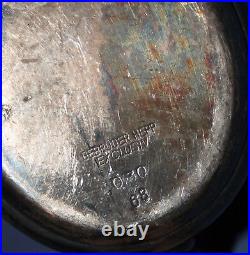 Antique German Gebruder Hepp Exclusiv silver plated lidded creamer jug