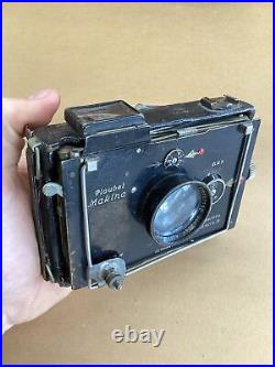 Antique German Plaubel Makina Press Camera Anticomar Lens Early 1910s