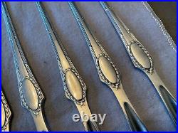 Antique German Silverplate Lobster Forks Set Of 12 Hallmarked Early 20th C