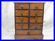 Antique_German_spice_cabinet_chest_9_drawer_wood_rack_cupboard_early_wall_decor_01_ocom