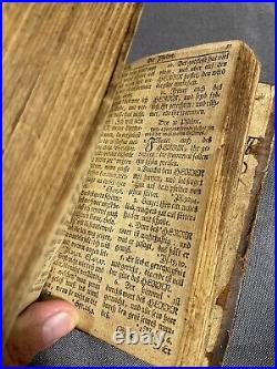 Antique Leather Bound German New Testament Bible 1786 Das Meue Testament