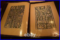 Antique- PORTFOLIO early 1900s German VINTAGE BOOK missing 1 pages arts crafts