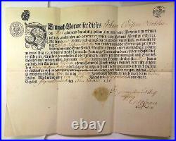 Antique Rare German Documents 1600's to Early 1800's. Hand Written Rag & Vellum
