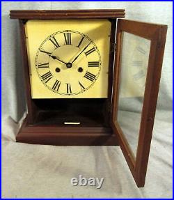 Antique Unbranded Unlabeled German Early 1800's Mantel Clock With Key Needs Fix