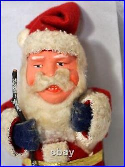 Antique Vtg 1930's German Santa Figure Excellent Cond Slightly Evil Smile, 6