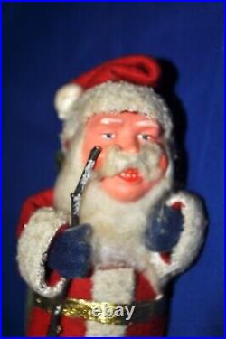 Antique Vtg 1930's German Santa Figure Excellent Cond Slightly Evil Smile, 6