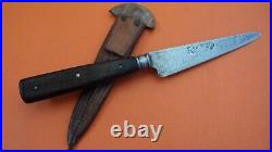 Antique early XXc german Boker or Herder Argentine creole knife ebony scales