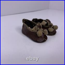 Antique german doll shoes Early 1900s