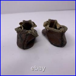 Antique german doll shoes Early 1900s
