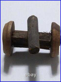 EARLY 19TH C ANTIQUE PRIMITIVE GERMAN WOOD TOY CANNON More German TOYS We Have