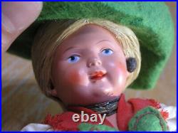 Early Antique Alpine Tyrolean Dutch German Celluloid Doll & Attire As Is, 10