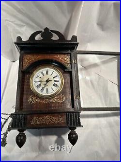 Early Antique German Black Forest Wall Clock