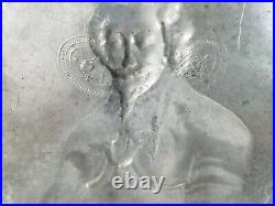 Early Antique German Pewter Plate GRAF VON PAPPENHEIM Miltary Field Marshall