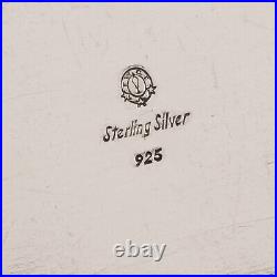 F W Quist German Art Nouveau Sterling Silver Cigarette Box No Monogram