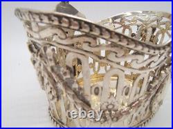 GERMAN 18TH EARLY 19TH CENTURY SILVER BASKET With RAMS HEADS