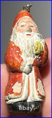 Hertwig Antique 2 German Santa Early Santa Miniature Santa 2 Fantastic