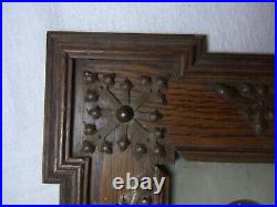 Picture Photo Frame Historicism Oak Wood Antique German #BA