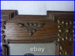 Picture Photo Frame Historicism Oak Wood Antique German #BA