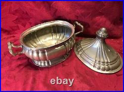 Rare Early 18th Century Pewter Antique German Rococo Soup Tureen Dated 1723