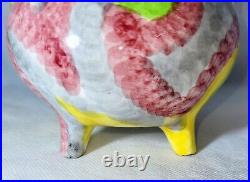 Rare Footed Pottery Bowl By German Pottery Montezuma Castle Ware 1920s 1930s