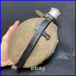 WWII German Military Canteen Flask Marked FRI 40 Early World War 2 Antique Vtg
